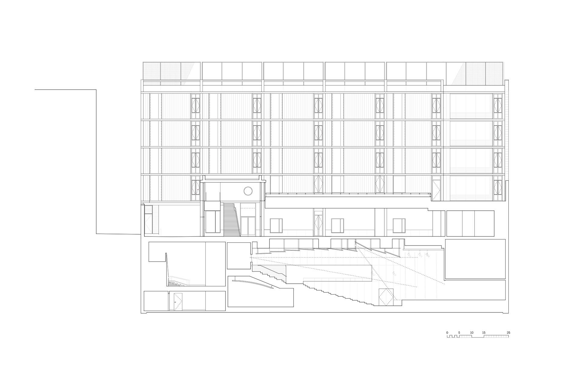 Lycee-SECTION-EW-looking-north