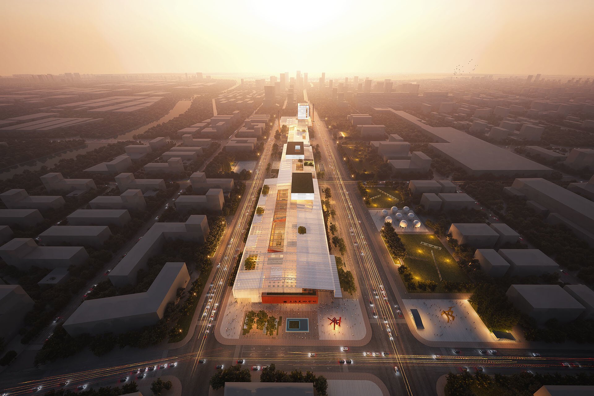 朝东视角俯视图-Aerial-View-from-West